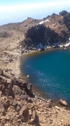 عکس دریاچه قله سبلان