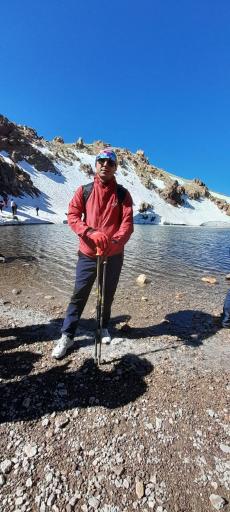 عکس دریاچه قله سبلان