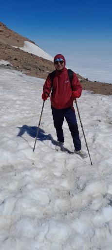 عکس دریاچه قله سبلان