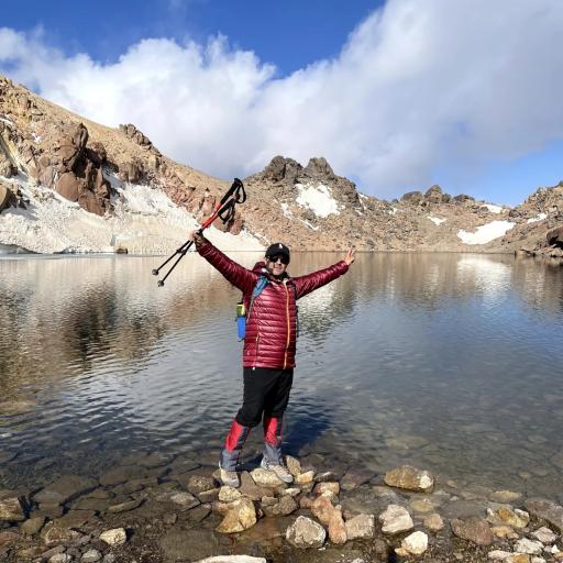 عکس دریاچه قله سبلان