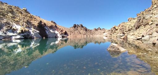 عکس دریاچه قله سبلان