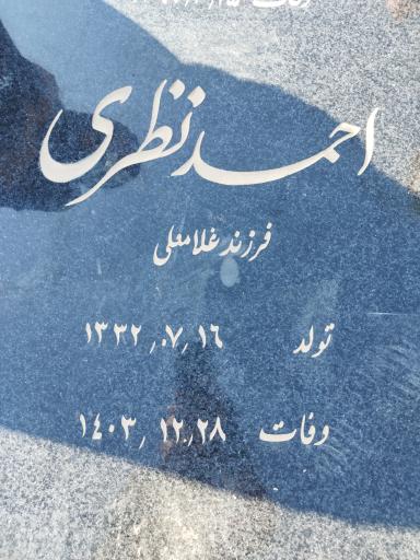 عکس مزار احمد نظری