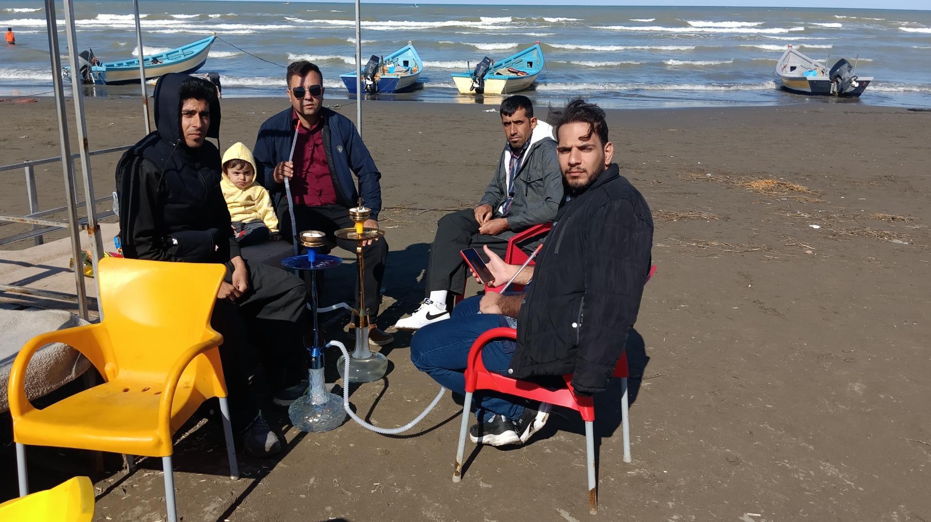 عکس ساحل سنگی رامسر