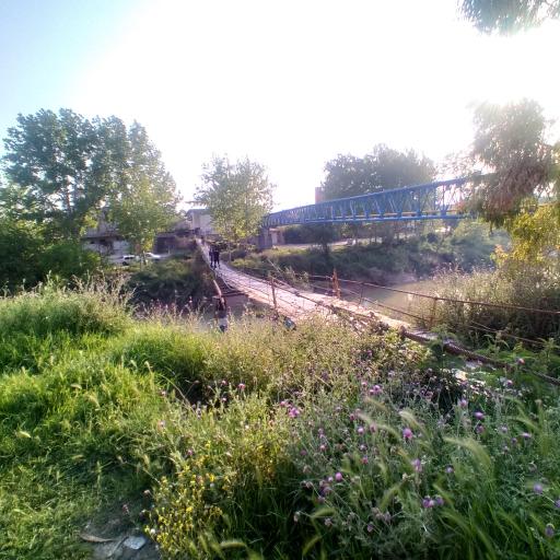 عکس پل چوبی روستای شریف آباد