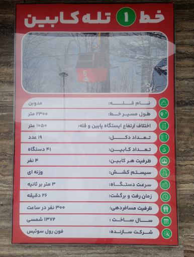 عکس تله کابین نمک آبرود