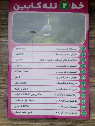 عکس تله کابین نمک آبرود