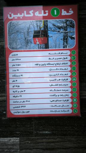 عکس تله کابین نمک آبرود