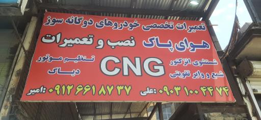 عکس تعمیرات تخصصی هوای پاک دوگانه سوز
