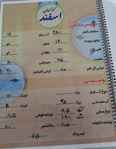 عکس کته کبابی اسفند 