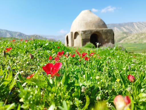 عکس آتشکده چهارطاقی دره شهر