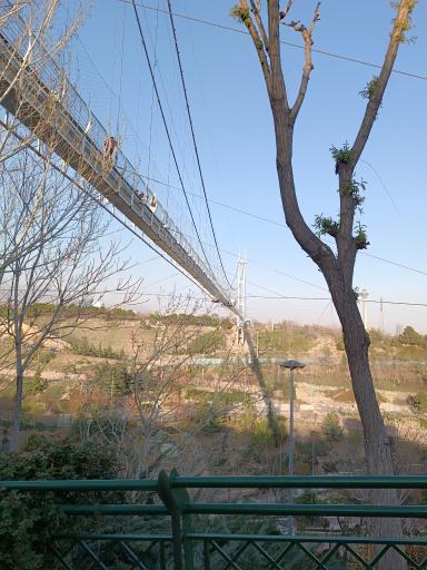 عکس پل معلق آسمان تهران