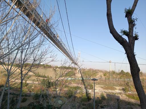 عکس پل معلق آسمان تهران