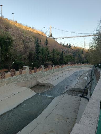 عکس پل معلق آسمان تهران