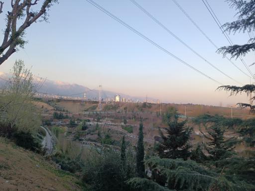 عکس پل معلق آسمان تهران