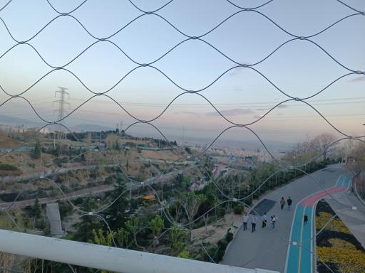 عکس پل معلق آسمان تهران