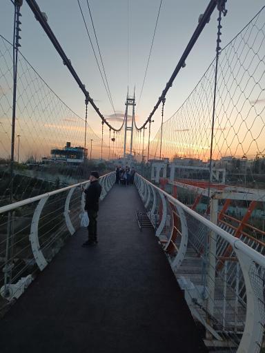 عکس پل معلق آسمان تهران
