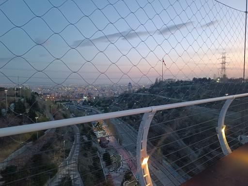 عکس پل معلق آسمان تهران