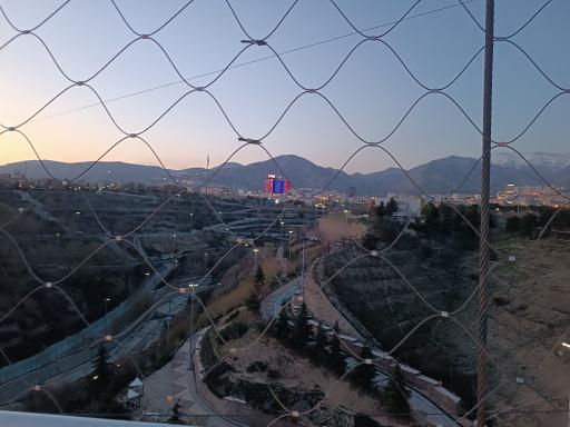 عکس پل معلق آسمان تهران