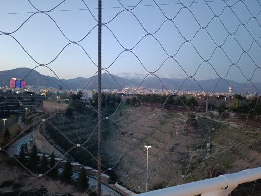 عکس پل معلق آسمان تهران