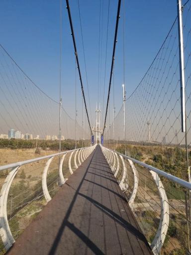 عکس پل معلق آسمان تهران