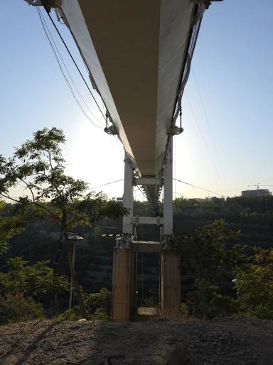 عکس پل معلق آسمان تهران