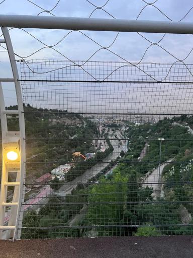 عکس پل معلق آسمان تهران