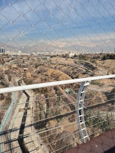 عکس پل معلق آسمان تهران