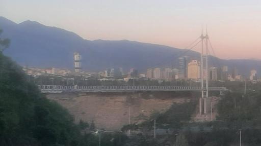 عکس پل معلق آسمان تهران