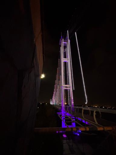 عکس پل معلق آسمان تهران