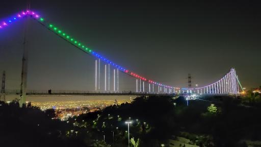 عکس پل معلق آسمان تهران