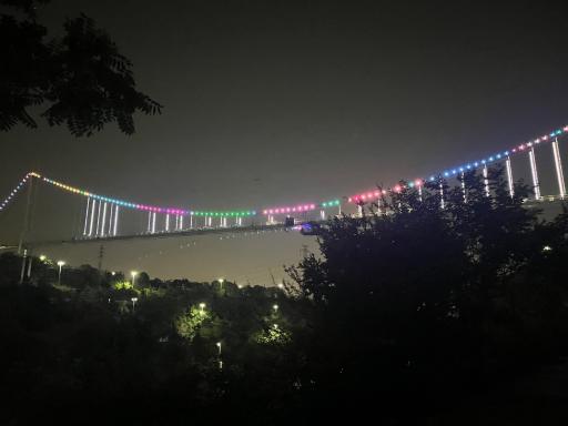عکس پل معلق آسمان تهران