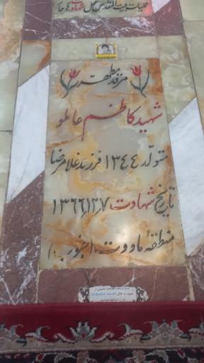 عکس مزار شهید کاظم عاملو