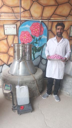 عکس کارگاه گلاب گیری بهار