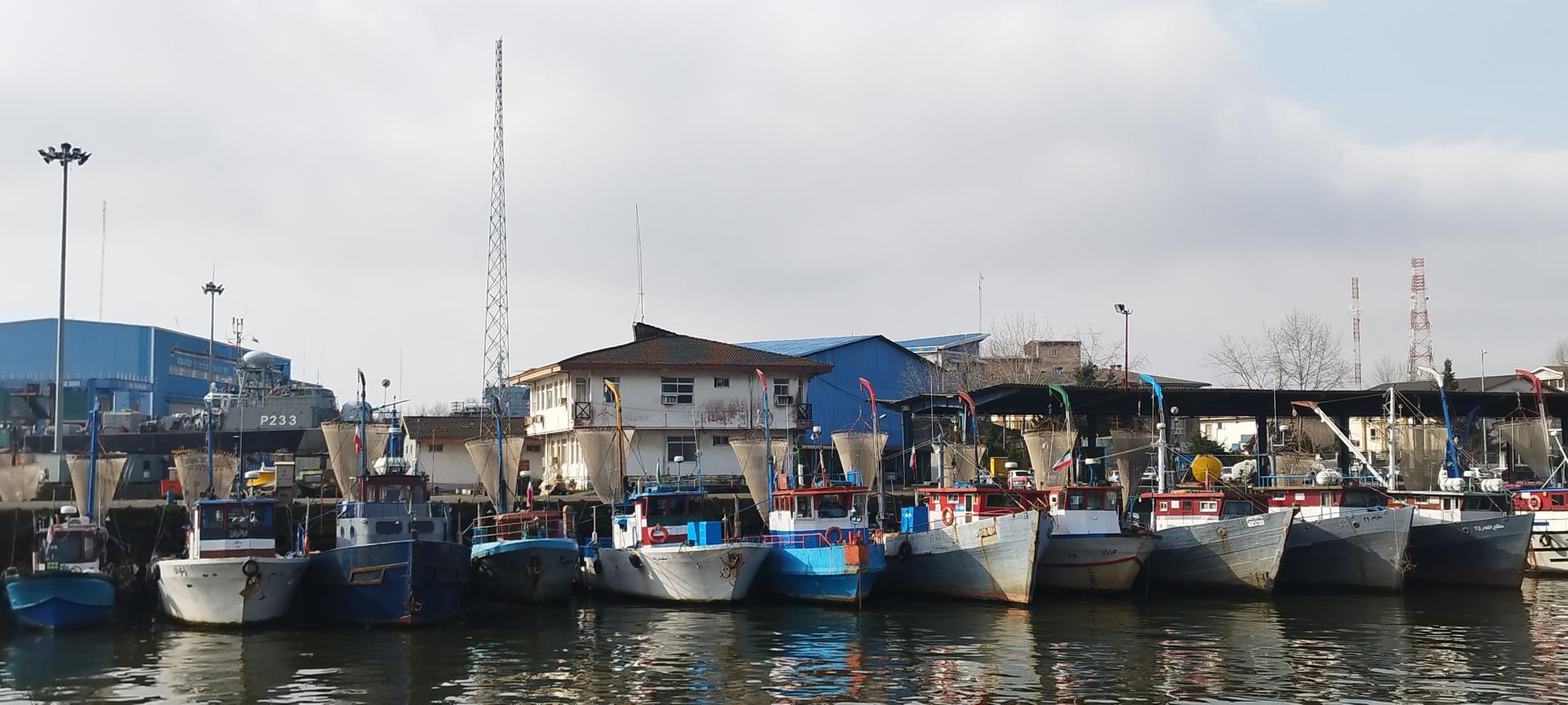 عکس اسکله ناوگان صیادی کلیکا