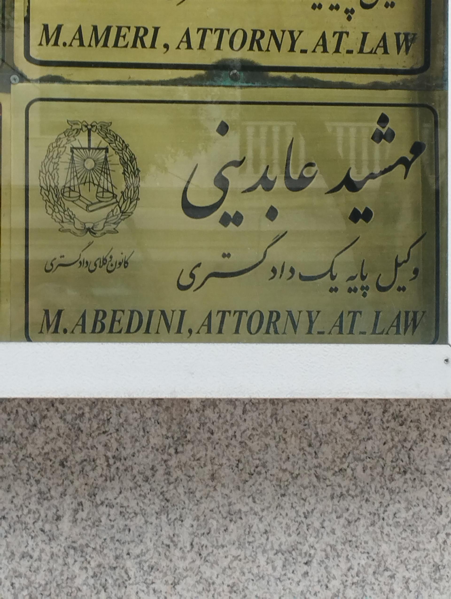عکس وکیل مهشید عابدینی