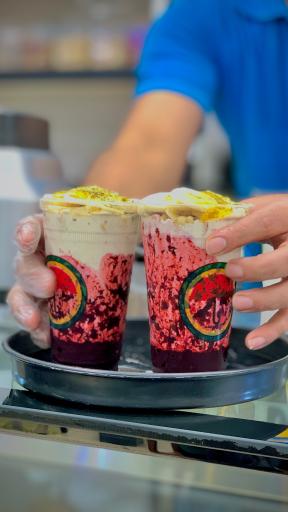 آبمیوه بستنی میوه چین