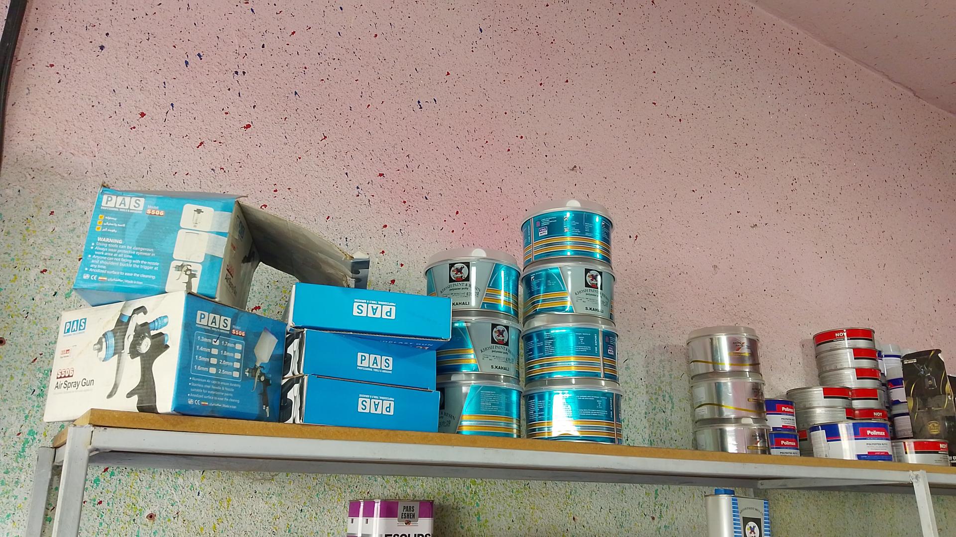 عکس ترکیب رنگ خودرو افضلی 