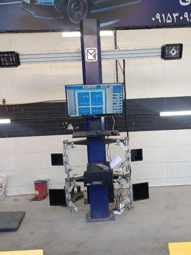 عکس جلوبندی و هیدرولیک و تنظیم فرمان سه بعدی لیزری رفائی