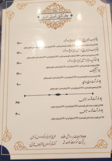 عکس چلو کبابی اصیل تبریز