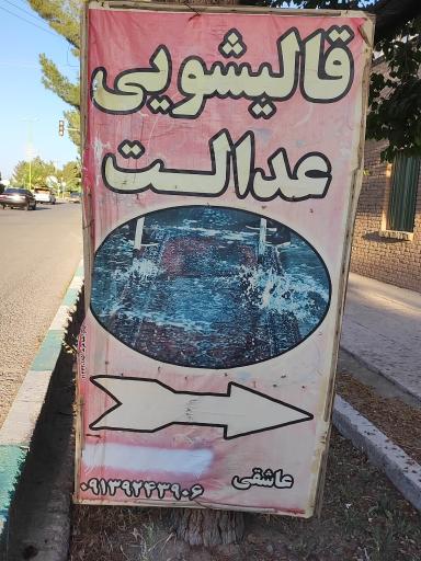 عکس قالیشویی عدالت 
