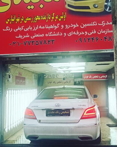 عکس تشخیص رنگ خودرو مجیدی