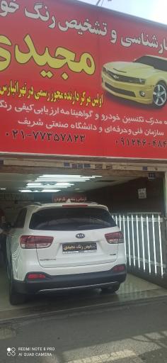 عکس تشخیص رنگ خودرو مجیدی