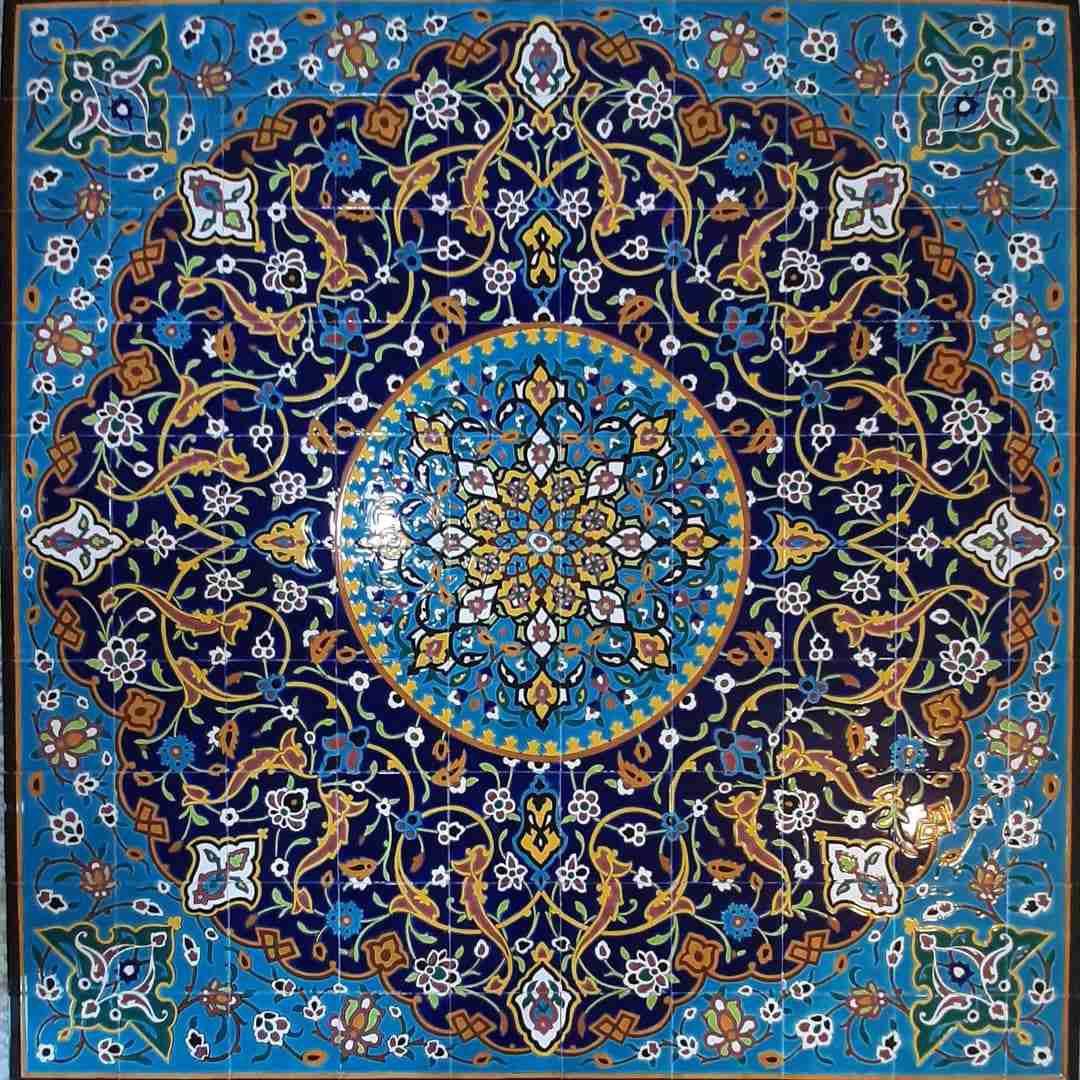 عکس کاشی فرش اصفهان 