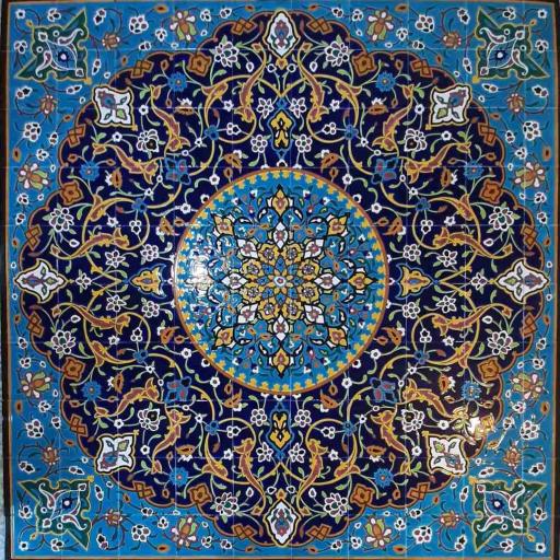 عکس کاشی فرش اصفهان 