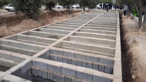 عکس آرامستان و گلزار شهدای دستجه