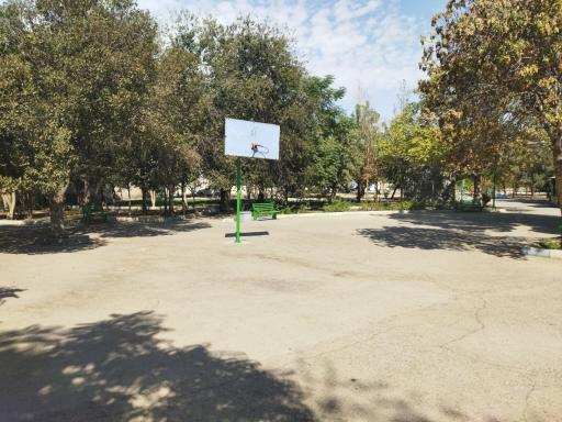 عکس فضای بسکتبال بوستان سبز