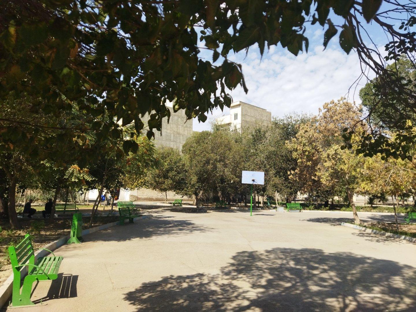 عکس زمین بسکتبال بوستان سبز