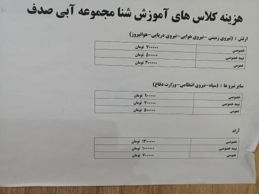 عکس استخر صدف مشهد