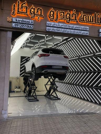 عکس کارشناسی و تشخیص رنگ  خودرو جوکار