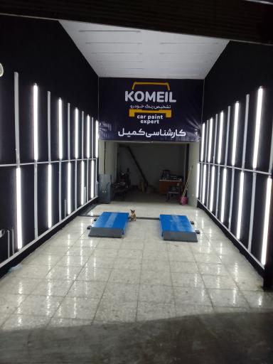 عکس کارشناسی رنگ خودرو کمیل